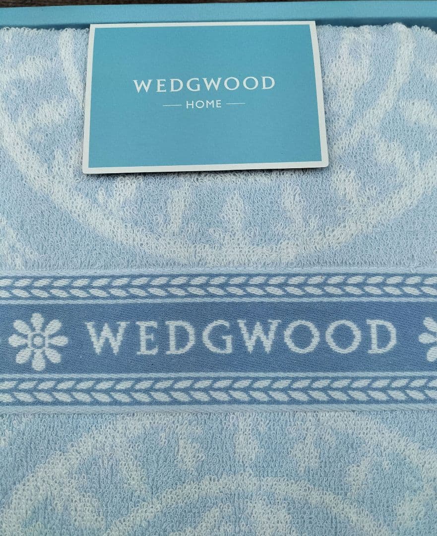 ◇　ウェッジウッド　ブルー　タオルケット　2枚セット◇西川産業