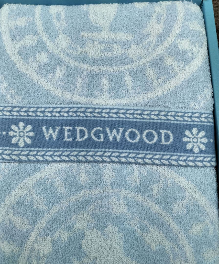 ◇　ウェッジウッド　ブルー　タオルケット　2枚セット◇西川産業
