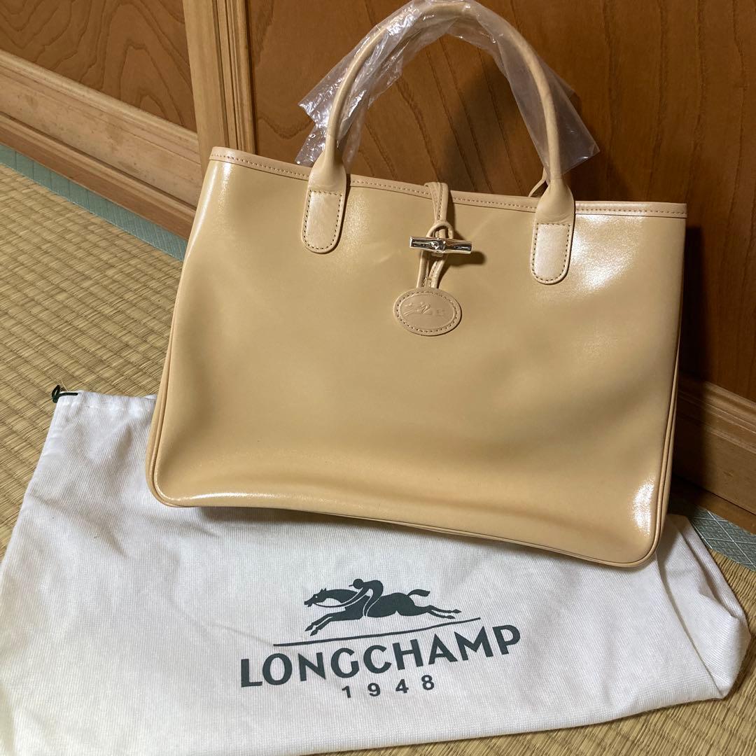 LONGCHAMP ベージュ バッグ 保存袋付き