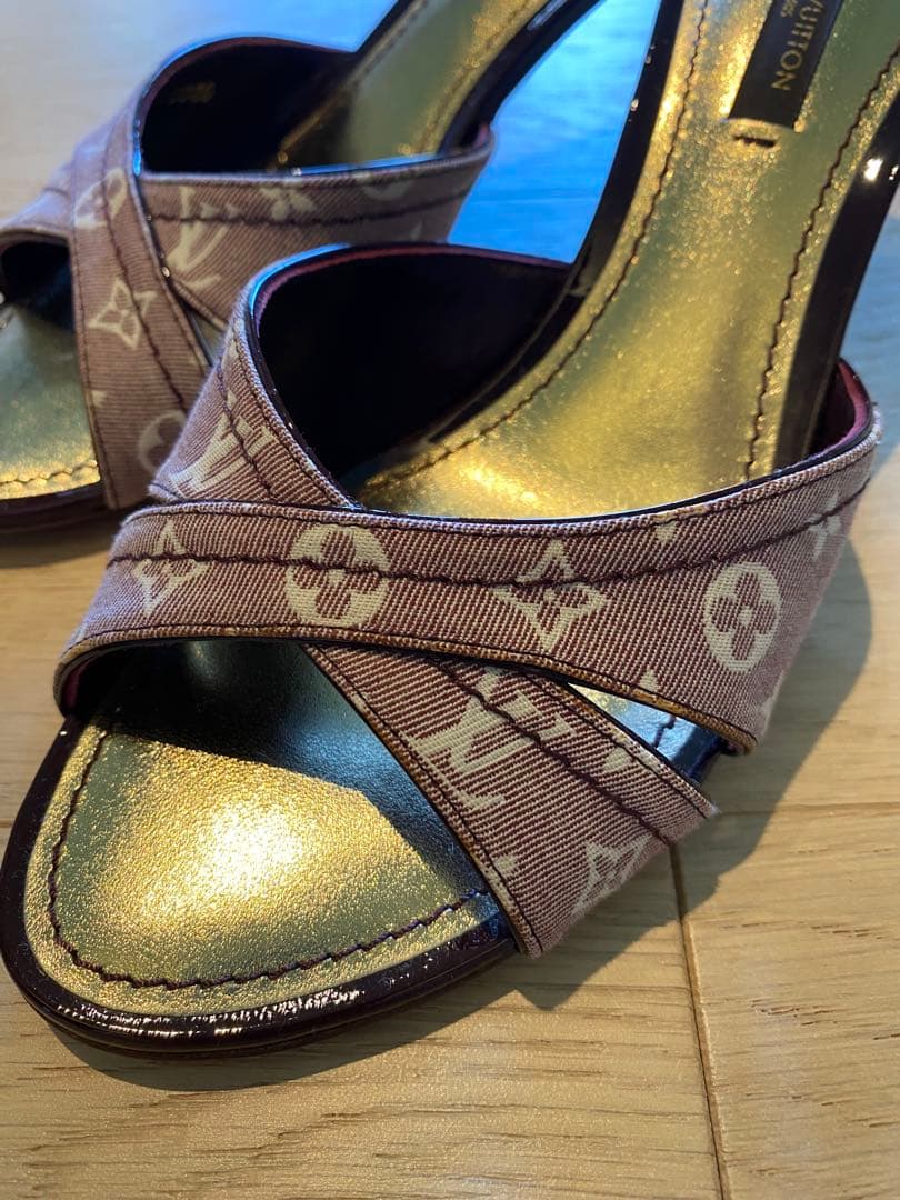 ルイヴィトン LOUIS VUITTON/モノグラムミニラン エベヌ ミュール