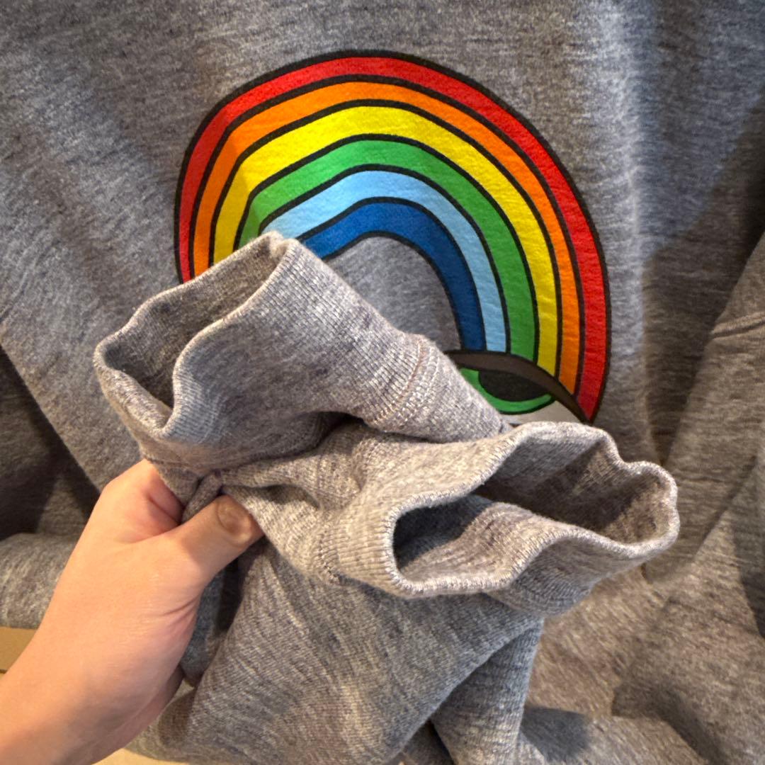 【メッシ着用】DSQUARED2 カラフル虹デザイン スウェット