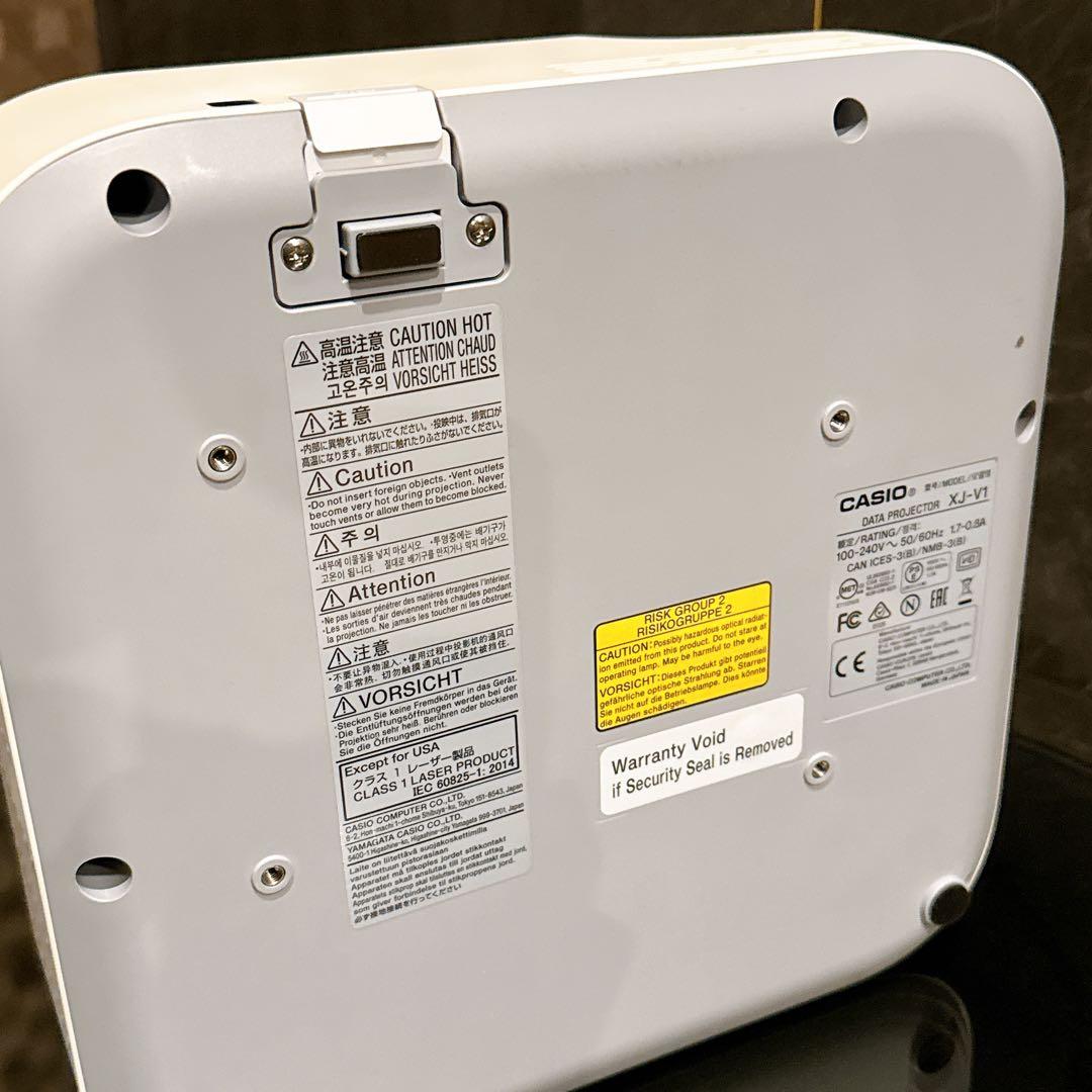 【美品・使用95時間】CASIO XJ-V1 DLPプロジェクター 水銀ゼロ
