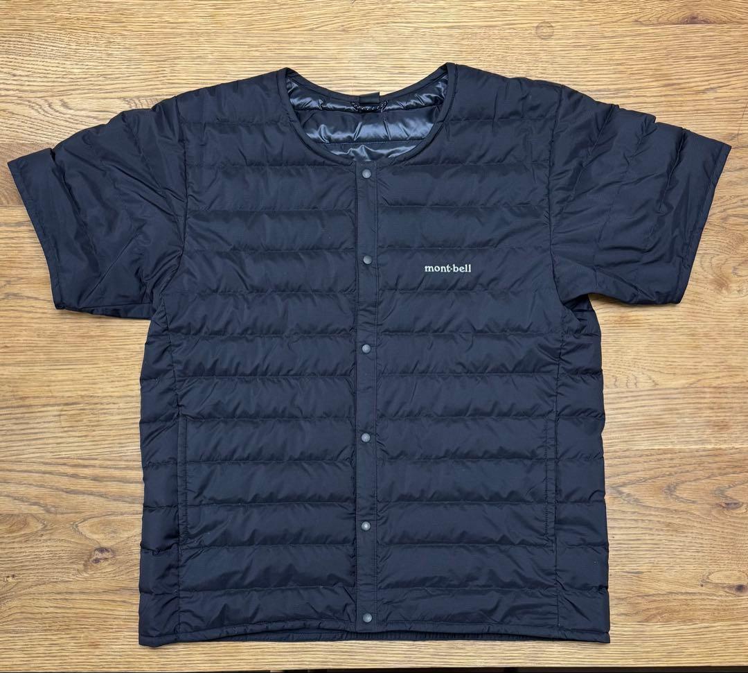 【美品】mont-bell モンベル インナーダウン　半袖ダウン