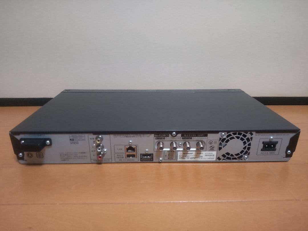 シャープ　AQUOS　BD―W1800 1TB プチメンテ済み