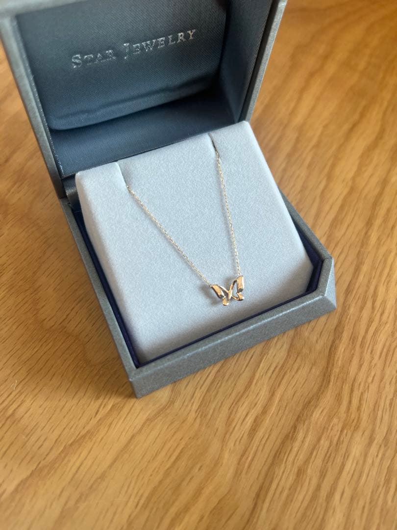 スタージュエリー K10 バタフライネックレス