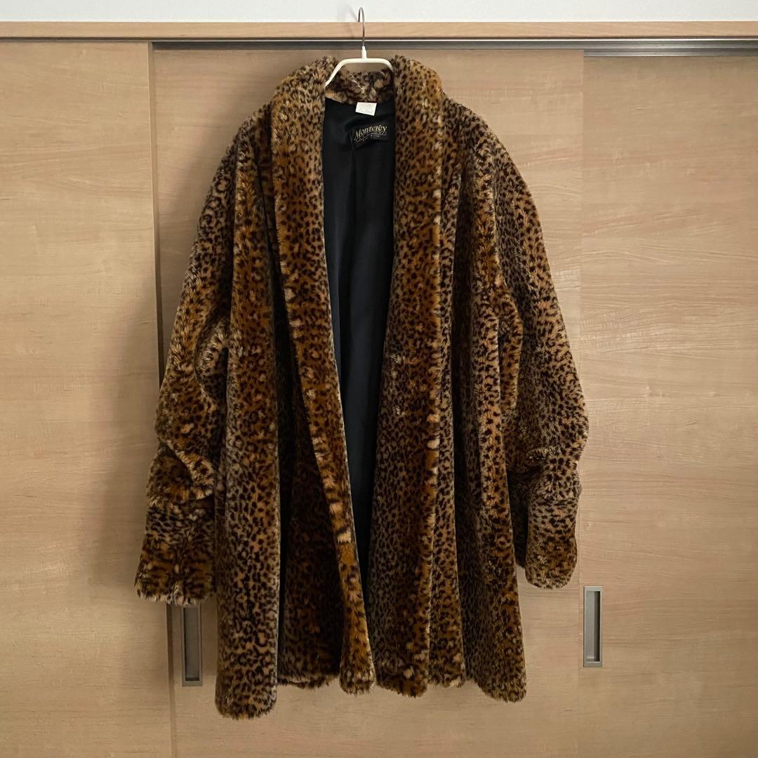 ジャケット・アウター Monterey vintage leopard far jacket