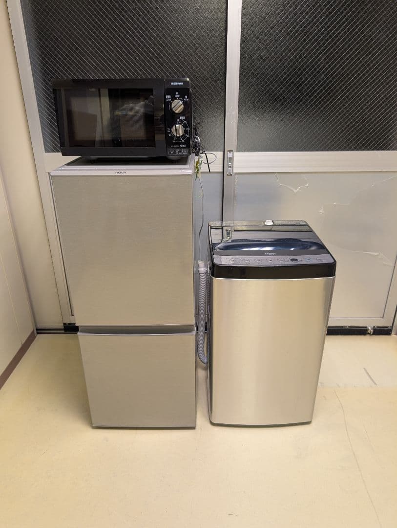 美品中古19年製/冷蔵庫洗濯機電子レンジ※一部地域配送設置無料その他地域相談可