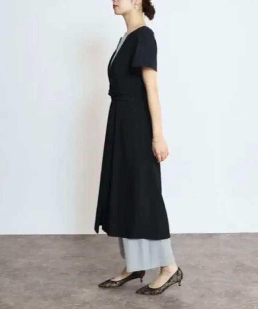 新品タグ付きRire Fete バイカラーレイヤードパンツスーツ ヤマダヤ