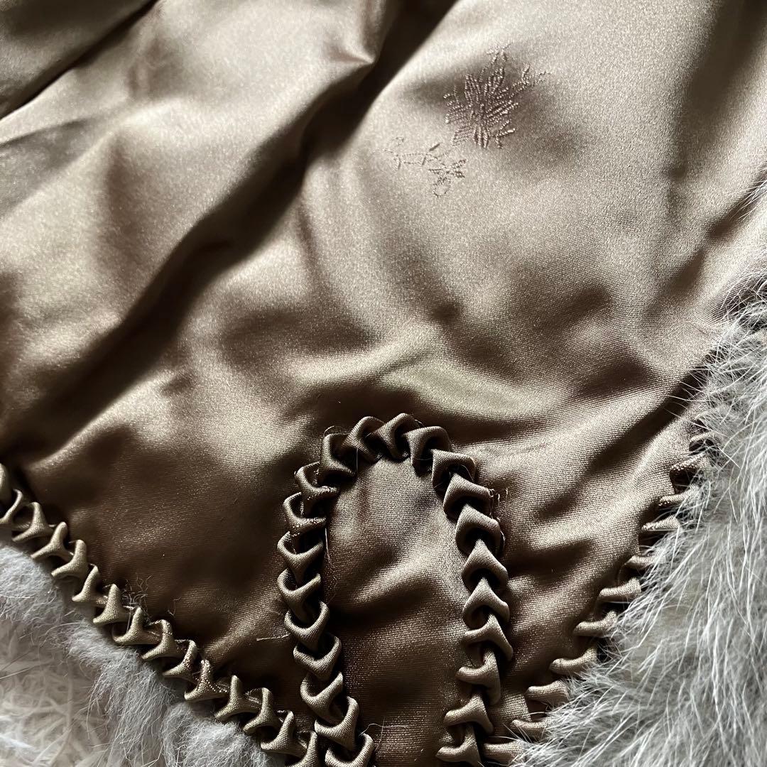 ✨極美品✨SAGA FOX 最高級シルバーフォックスコート 銀サガ 刺繍 11