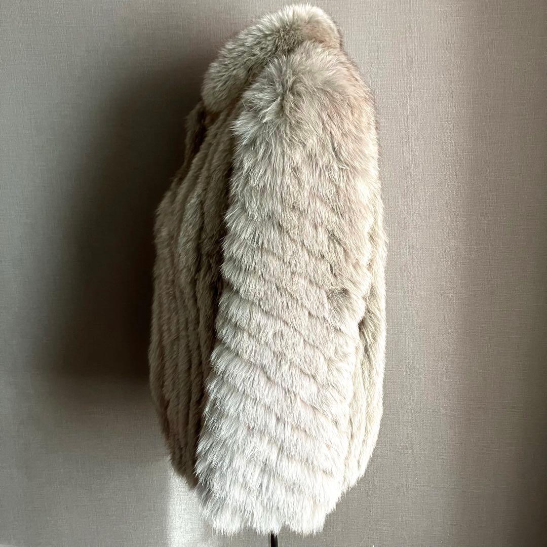 ✨極美品✨SAGA FOX 最高級シルバーフォックスコート 銀サガ 刺繍 11