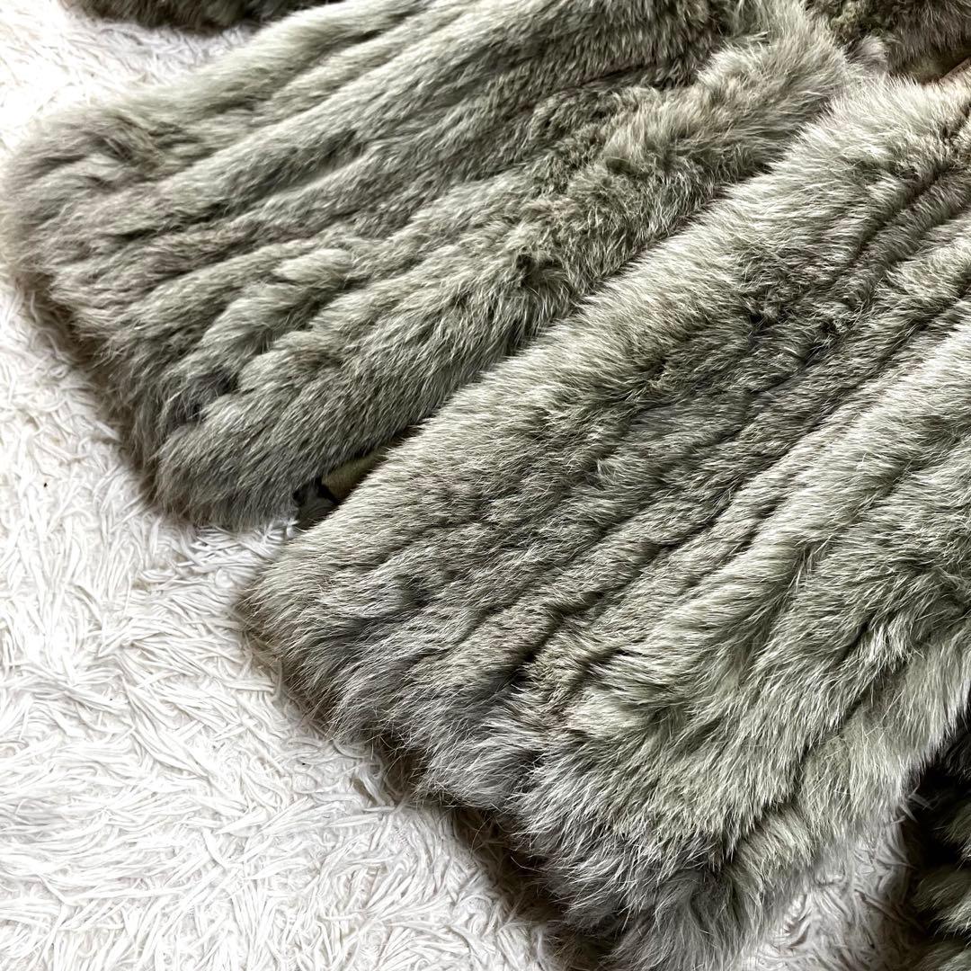 ✨極美品✨SAGA FOX 最高級シルバーフォックスコート 銀サガ 刺繍 11