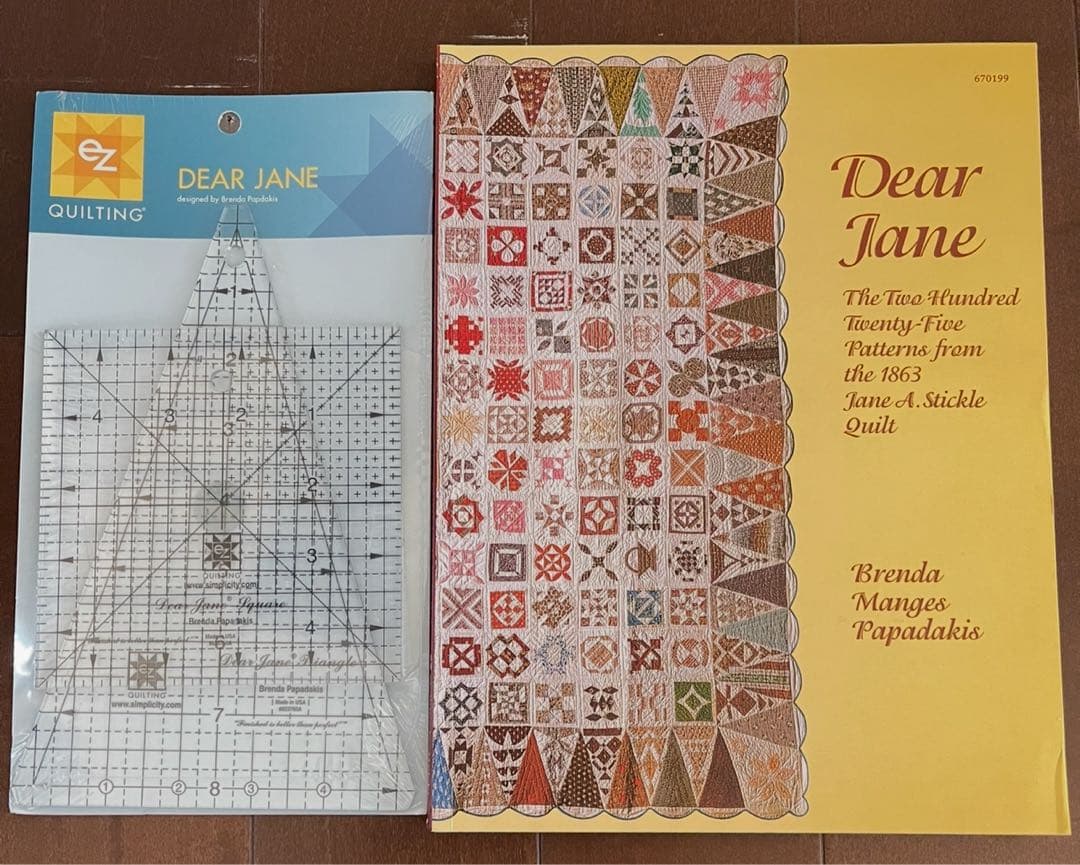 Dear Jane キルト図案集と定規セット