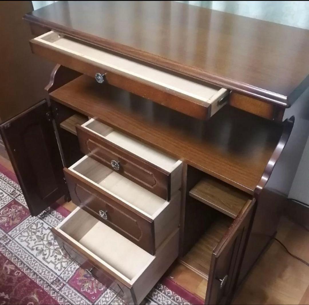 カリモク キャビネット W83×D34×H81