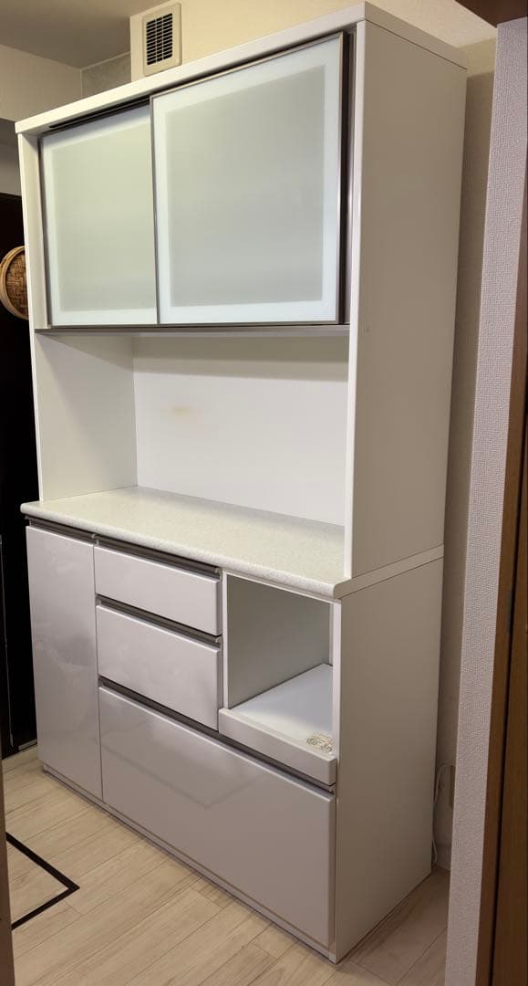 ニトリ　キッチンホードアルミナ2 食器棚　説明書付き