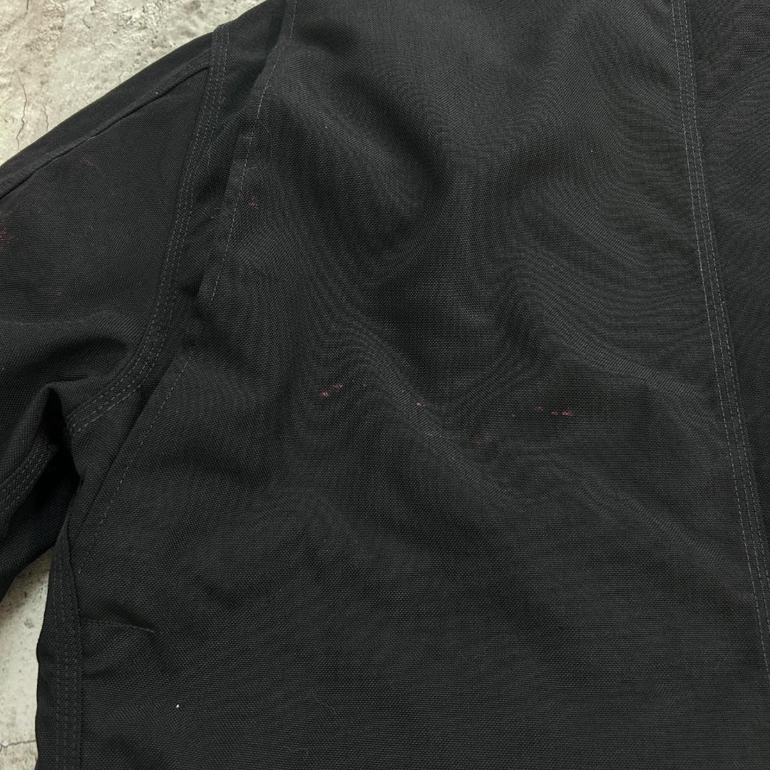純*ん様 Carhartt　トラディショナルジャケット　企業ロゴ　古着　ブラック