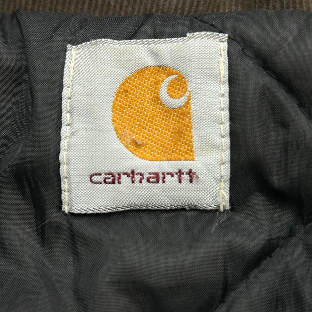 純*ん様 Carhartt　トラディショナルジャケット　企業ロゴ　古着　ブラック