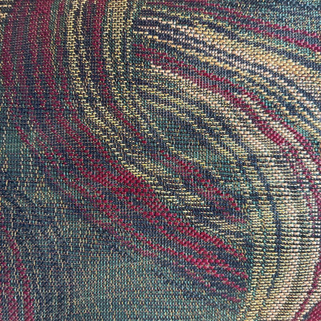 小紋　フルセット　着物　トールサイズ　正絹　大人着物　深色格子　粋　J1