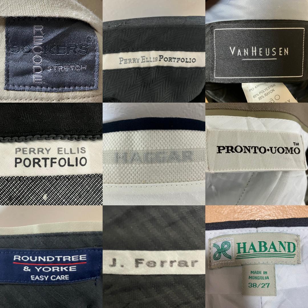 メンズ　スラックス　パンツ　30着セット　まとめ売り　古着　ベール　ビッグサイズ