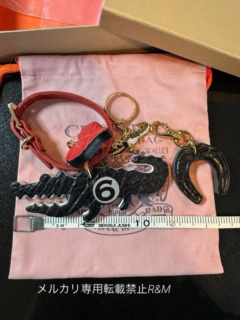 チビナイル　クロコチビワニジャンボチャーム　バッグチャーム　3点セット　黒