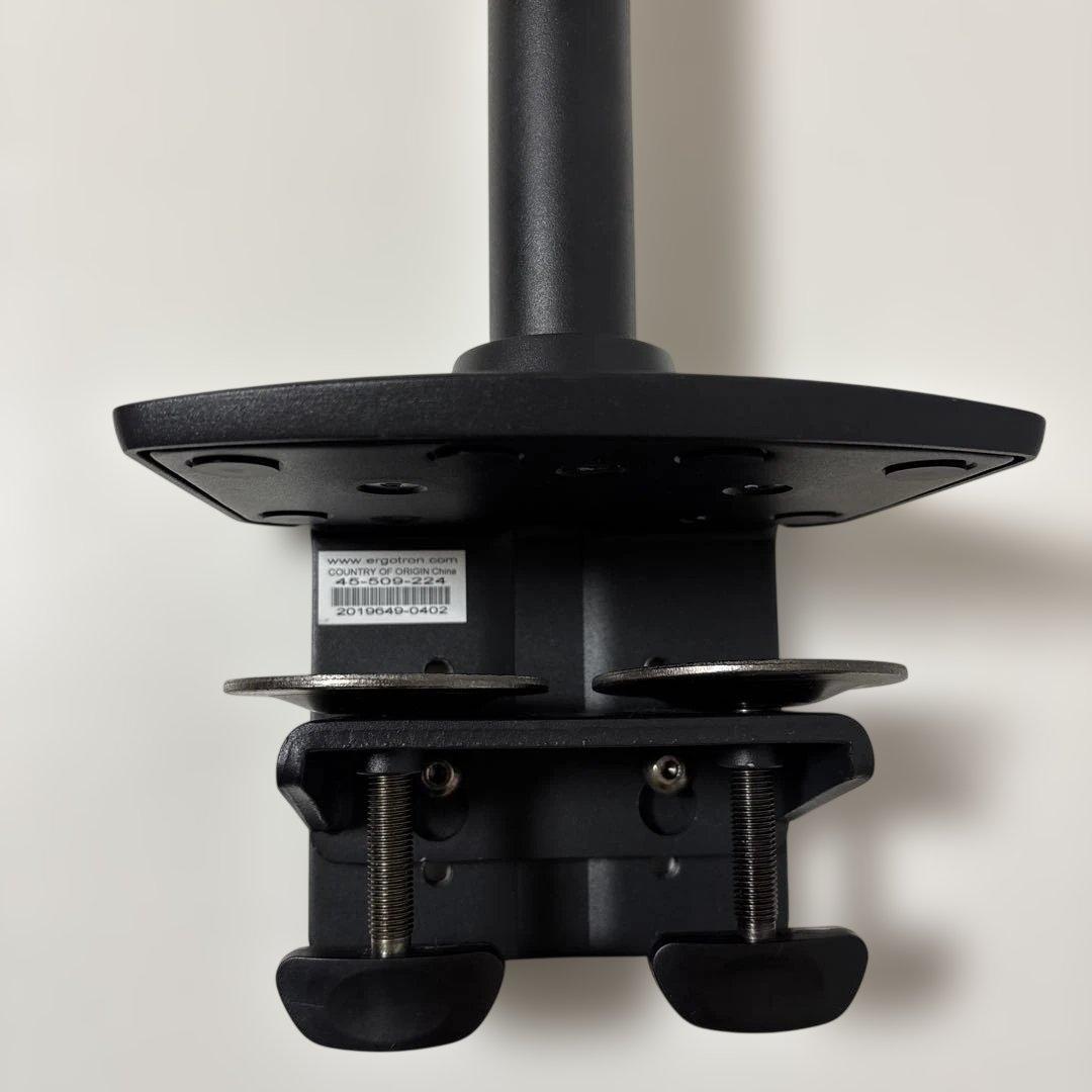 エルゴトロンLX デュアルモニターアーム ロングポール ＋純正追加アーム1本