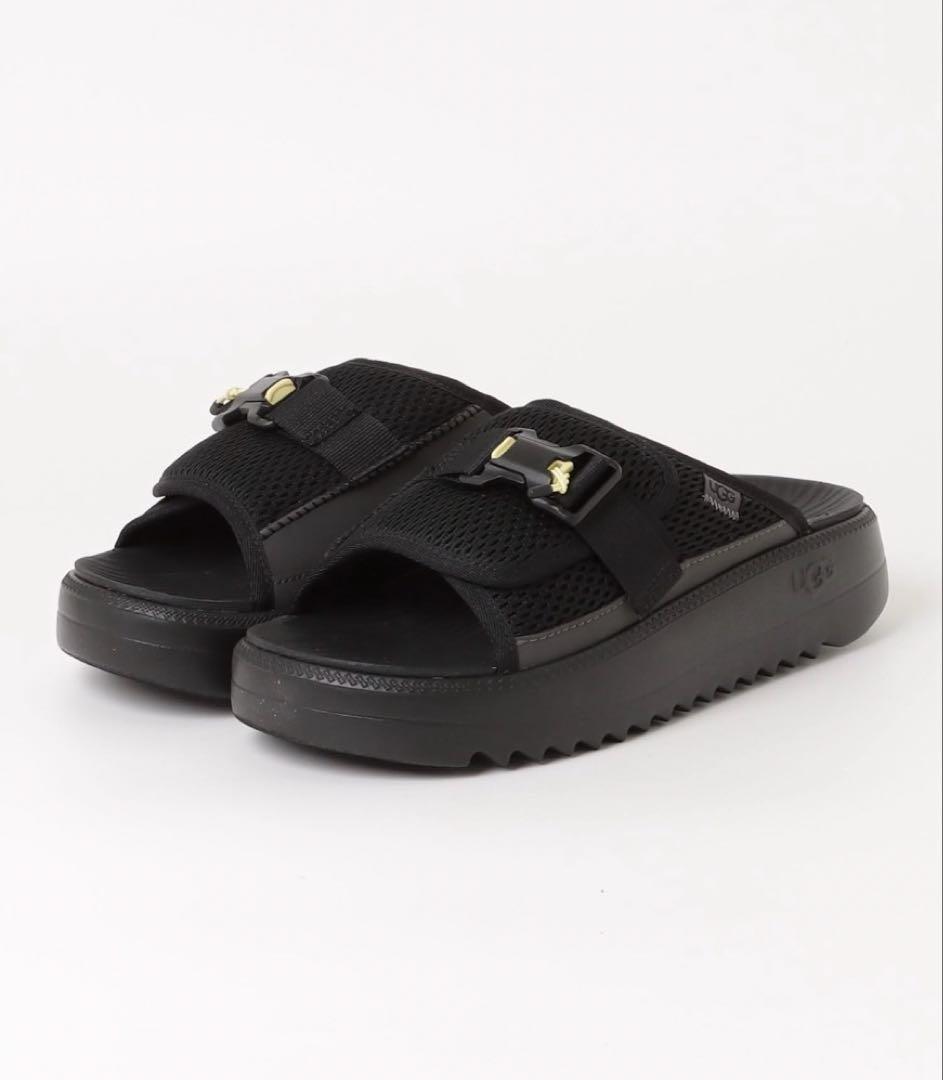 UGG Maxxer Slide 2.0 ブラックサンダル 厚底26cm