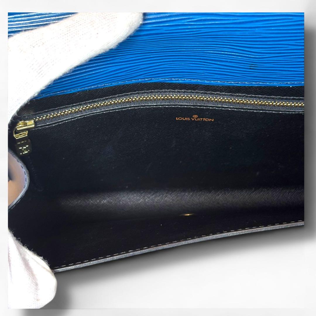 美品 LV ルイ・ヴィトン クラッチバッグ エピ アールデコ トレドブルー