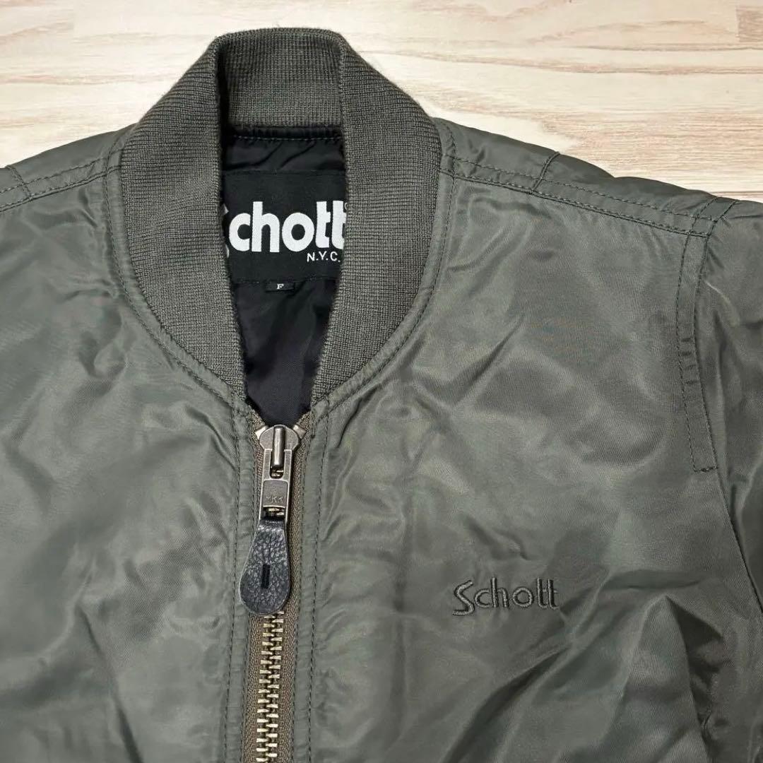 希少 Schott N.Y.C. MA-1 フライトジャケット F オリーブ