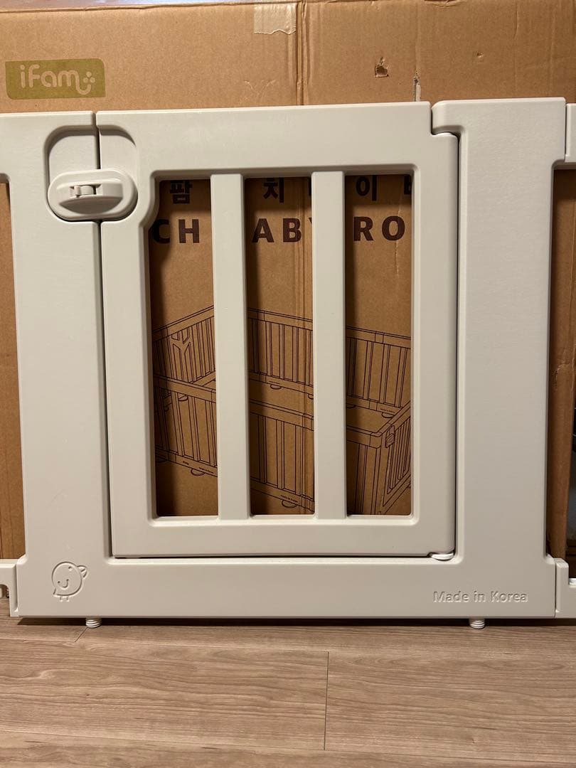 【bluecreamsoda】ifamベビーサークル　140×200ドア付