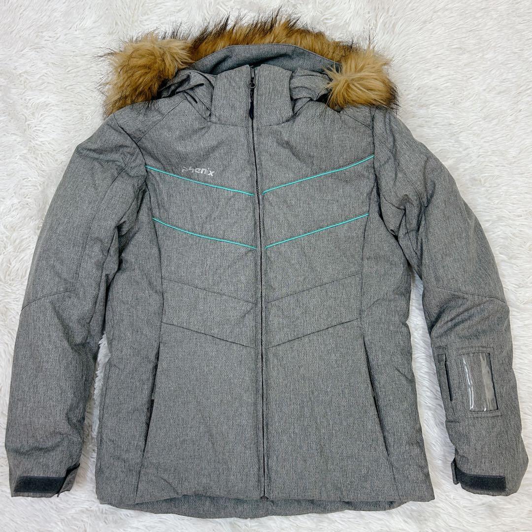 【美品‼︎】Phenix スキーウェア上下セット 160 グレー×黒 美品 M相当
