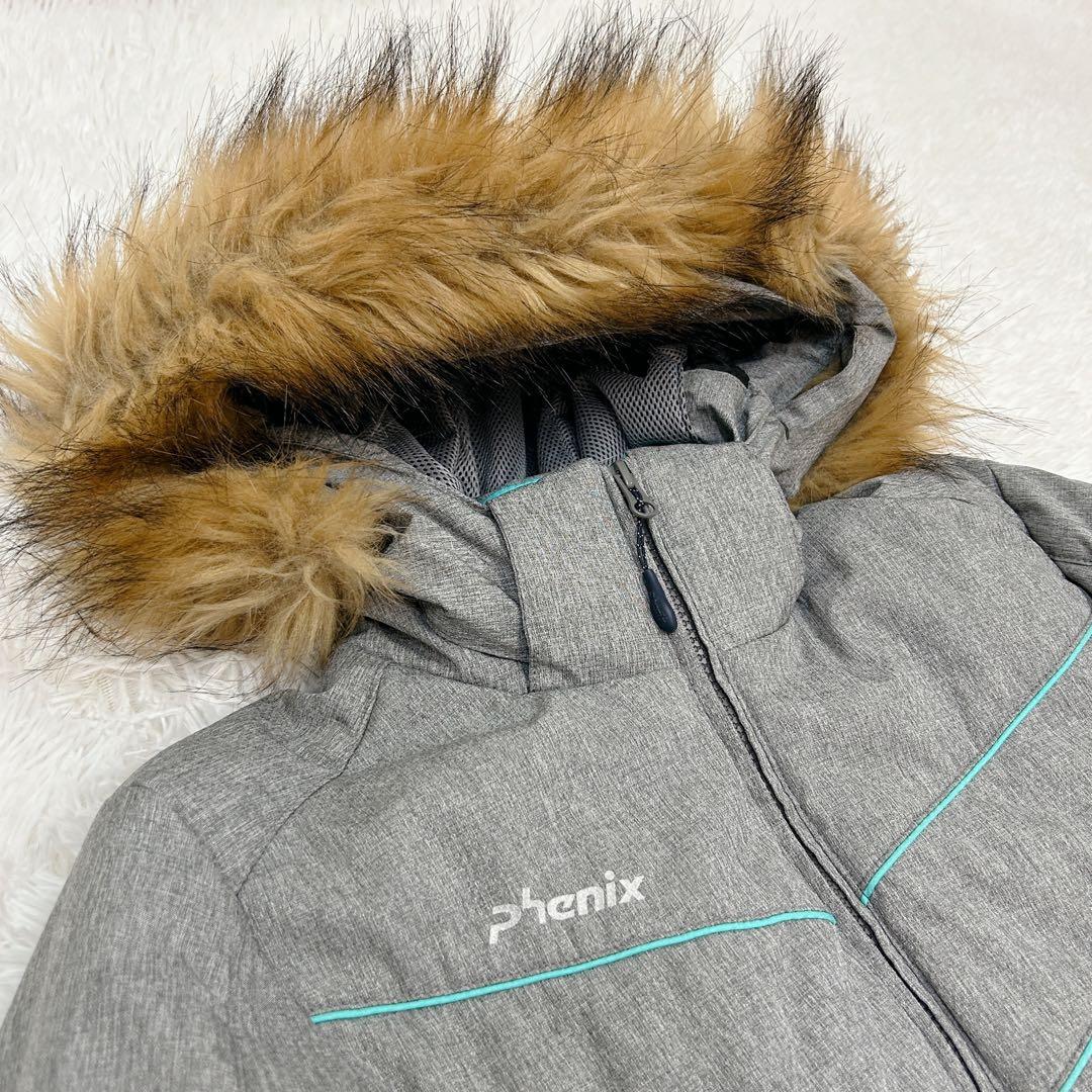 【美品‼︎】Phenix スキーウェア上下セット 160 グレー×黒 美品 M相当