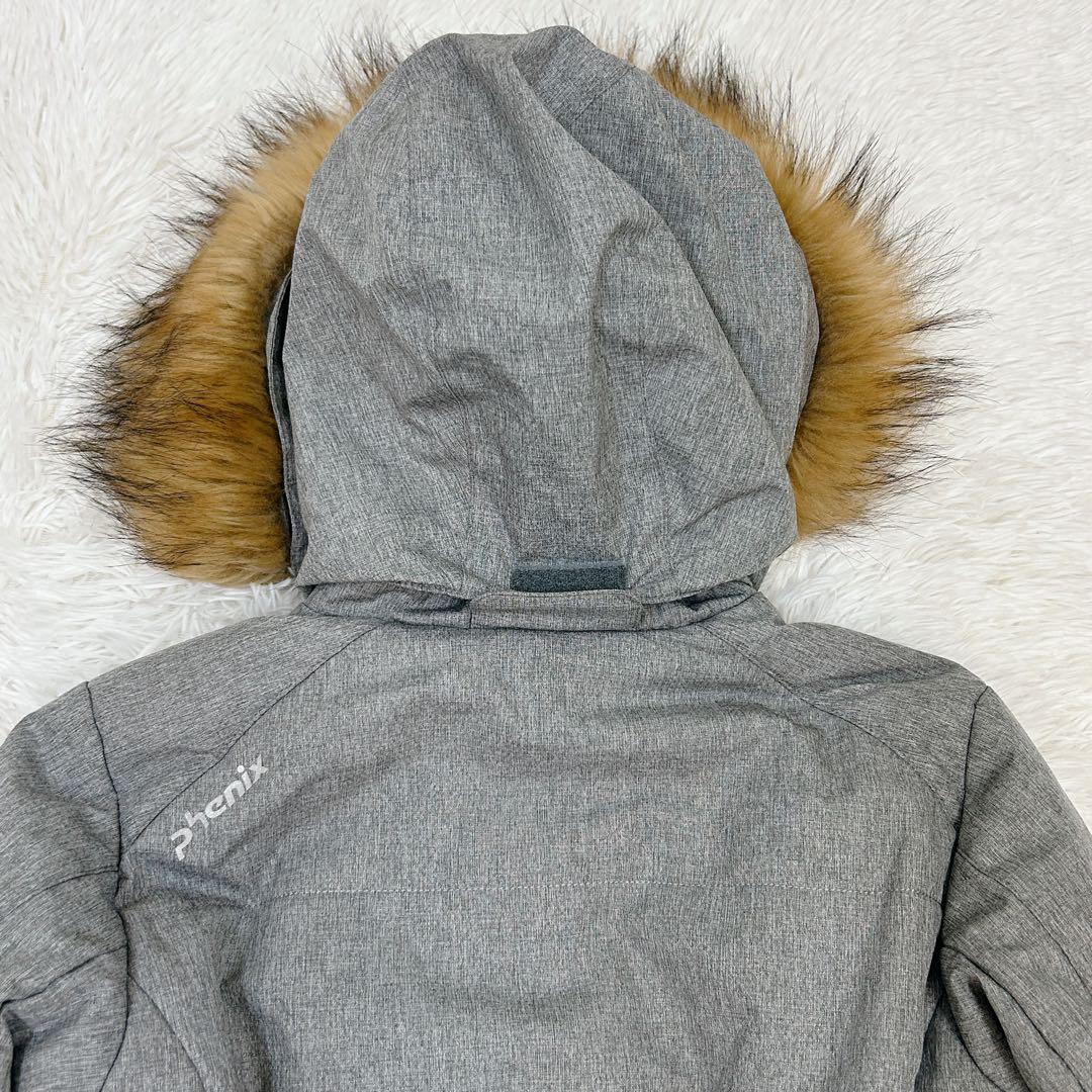 【美品‼︎】Phenix スキーウェア上下セット 160 グレー×黒 美品 M相当