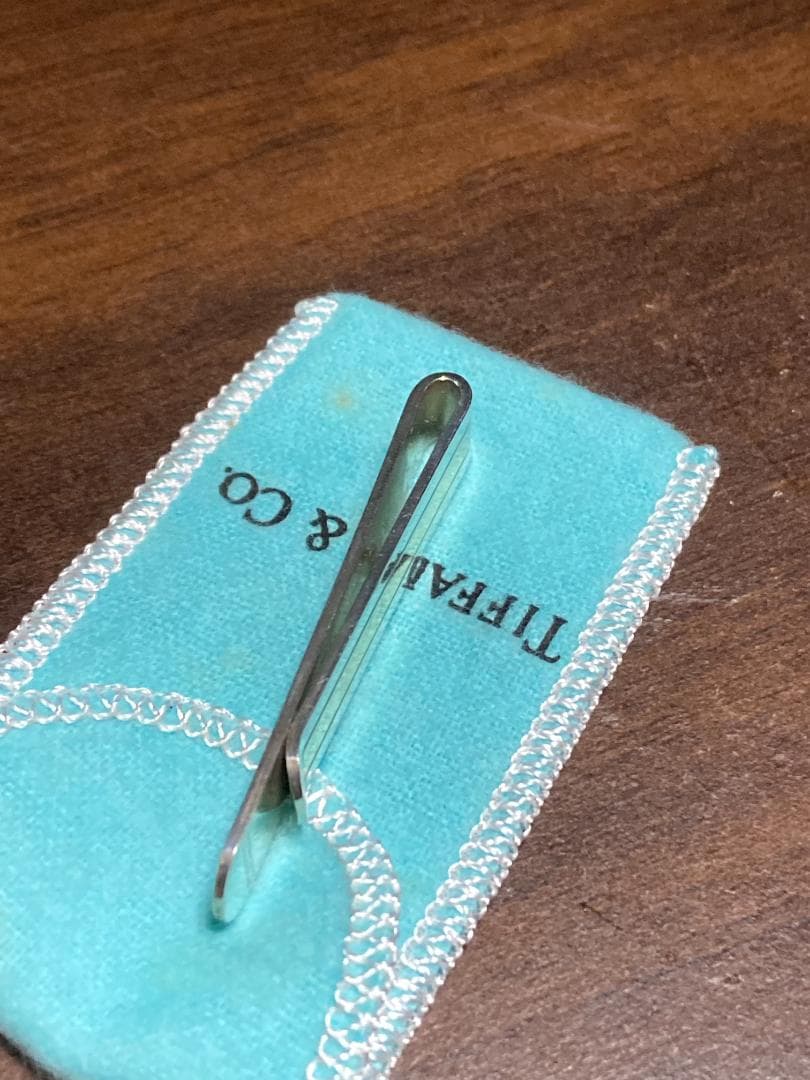 オールドティファニー ネクタイピン クリップ コンビ ゴールドライン