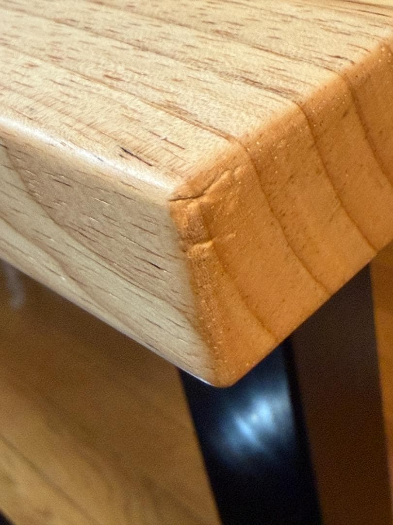 KANADEMONO THE TABLE ラバーウッド ナチュラル スクエア