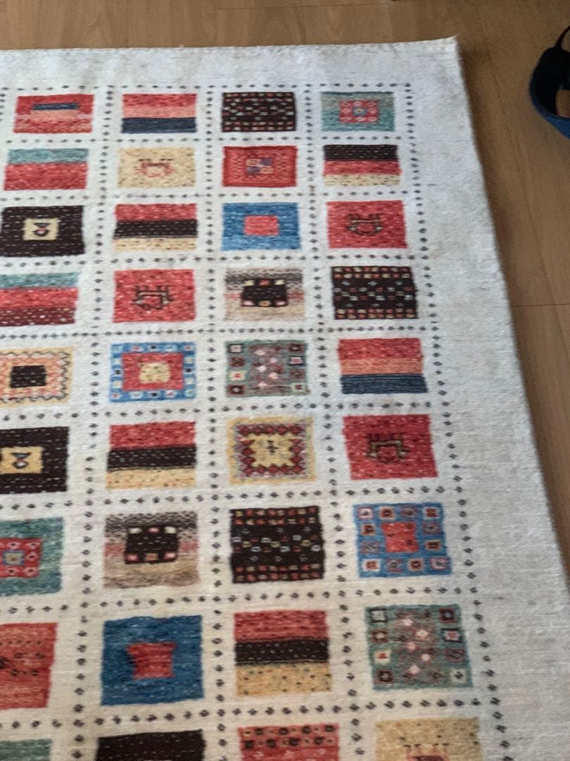 さらにお値下げ中　【美品】ギャッベ　カシュクリ　一点もの