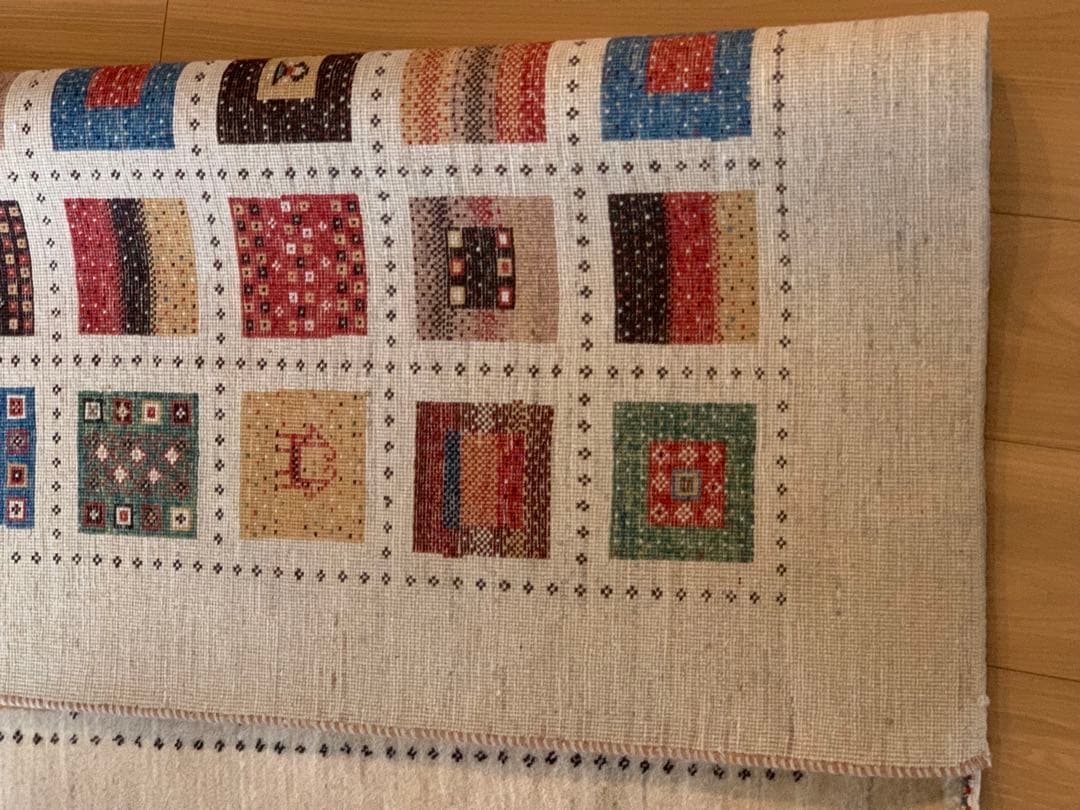 さらにお値下げ中　【美品】ギャッベ　カシュクリ　一点もの