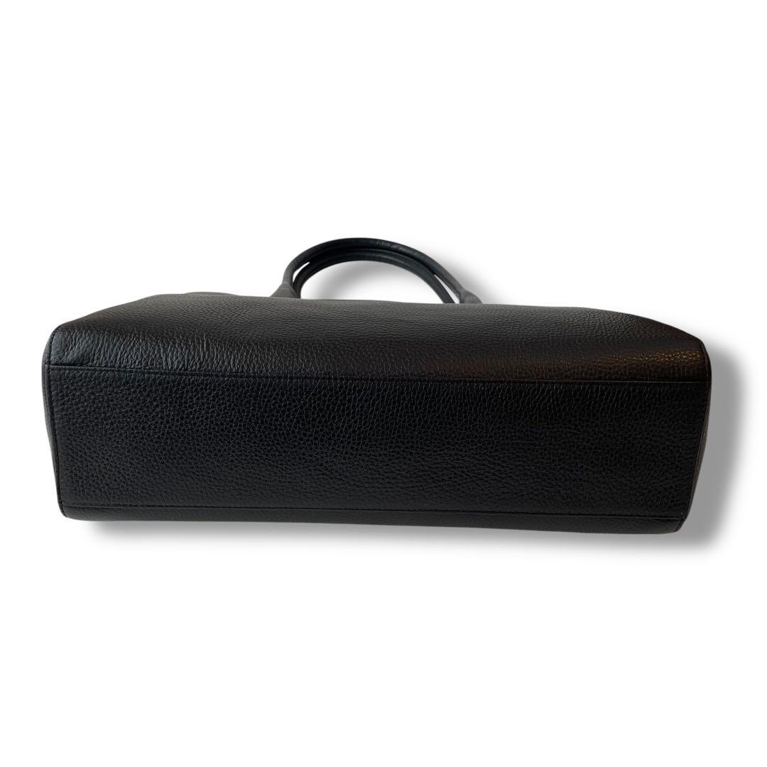 未使用タグ付き アニエスベー レザー シボ革 ビジネスバッグ A4 自立