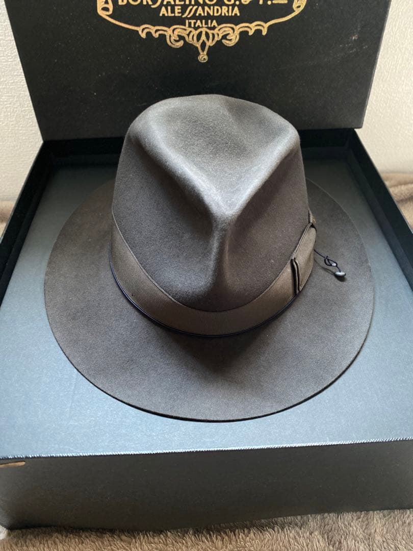Borsalino/ボルサリーノハット ビーバーファーフェルトハット 帽子