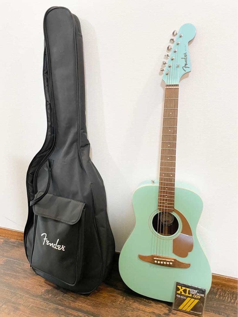 【美品】Fender malibu player Aqua splash