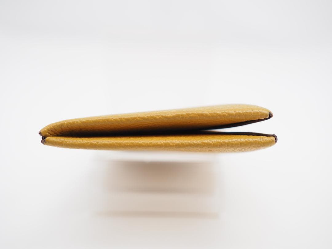 セール 2018年 HERMES エルメス カルヴィ イエロー 名刺入れ カード