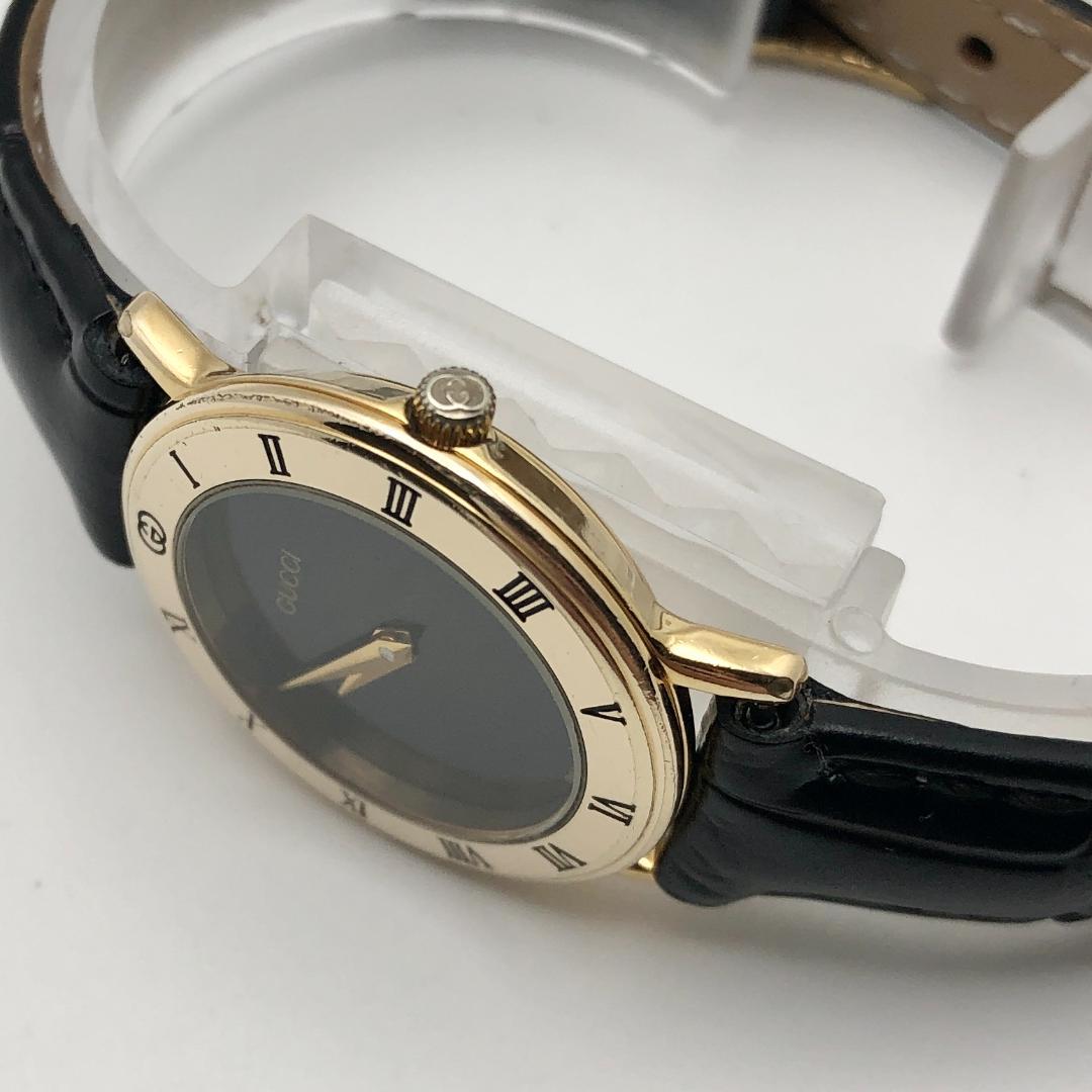 美品・稼働 GUCCI グッチ 3000.2.L ゴールド レディース 腕時計