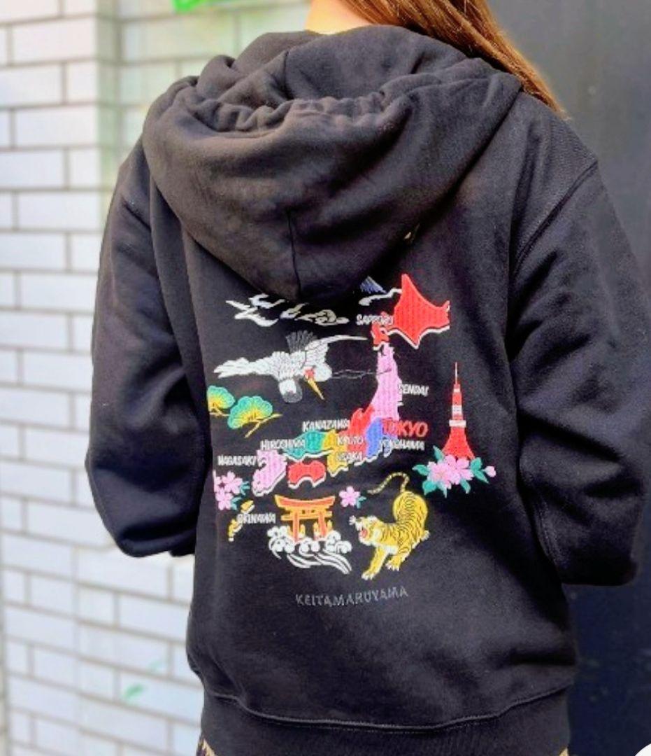 美品　ケイタマルヤマ　JAPAN ziup up foodie　パーカー