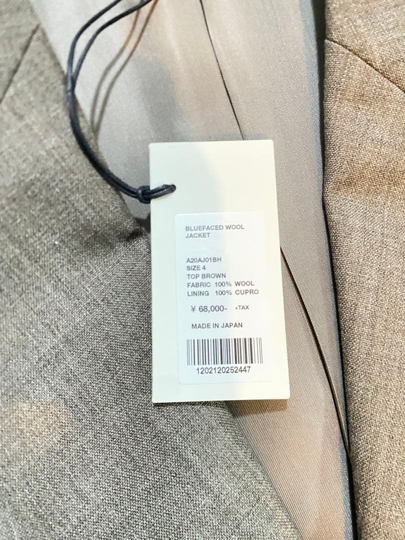 ジャケット・アウター AURALEE BLUEFACED WOOL JACKET