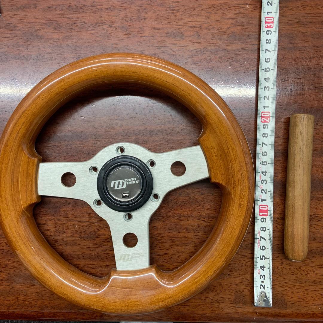 Ｓ*！様 mizunoworks 26.5π ウッド ステアリング シフトノブ
