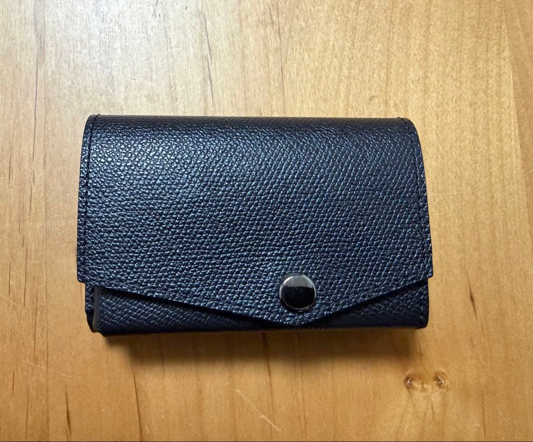 アブラサス　小さい財布 日本製 本革 ブラック