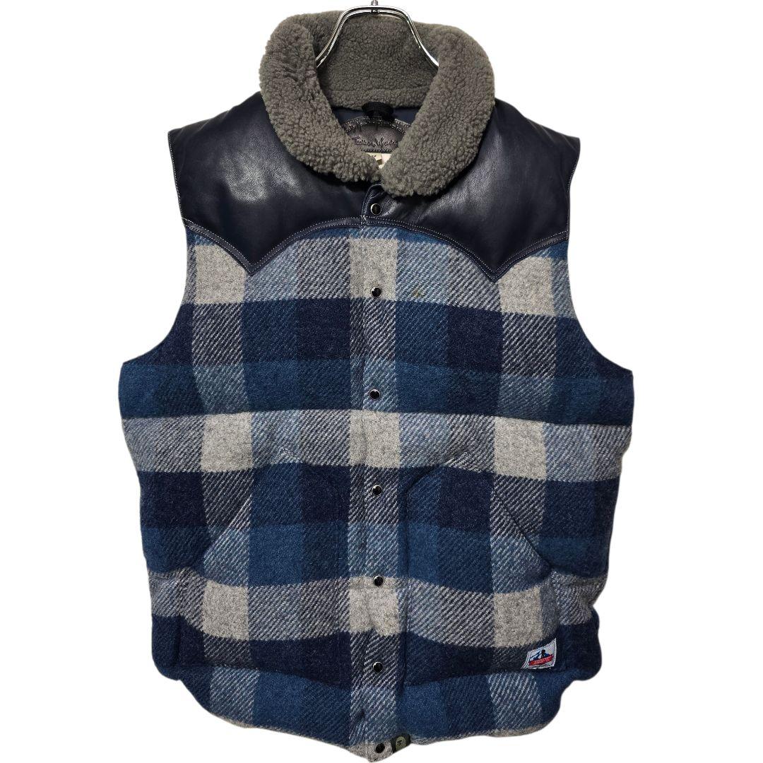 ロッキーマウンテンフェザーベッド × エイプ ダウンベスト ウール 42