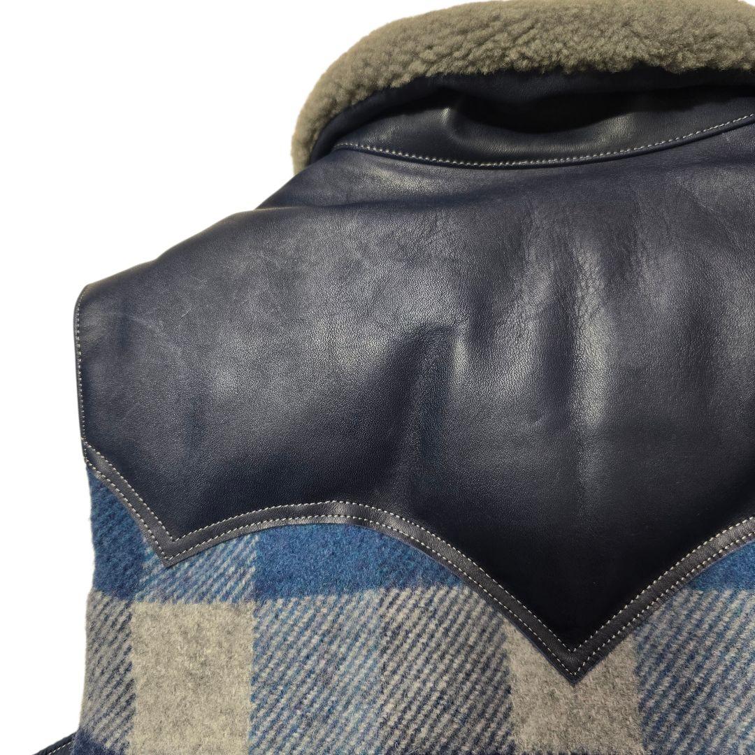 ロッキーマウンテンフェザーベッド × エイプ ダウンベスト ウール 42