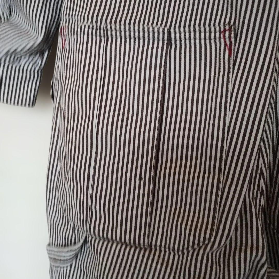 Snap-on 2WAYストライプ オーバーオール XL半袖長袖