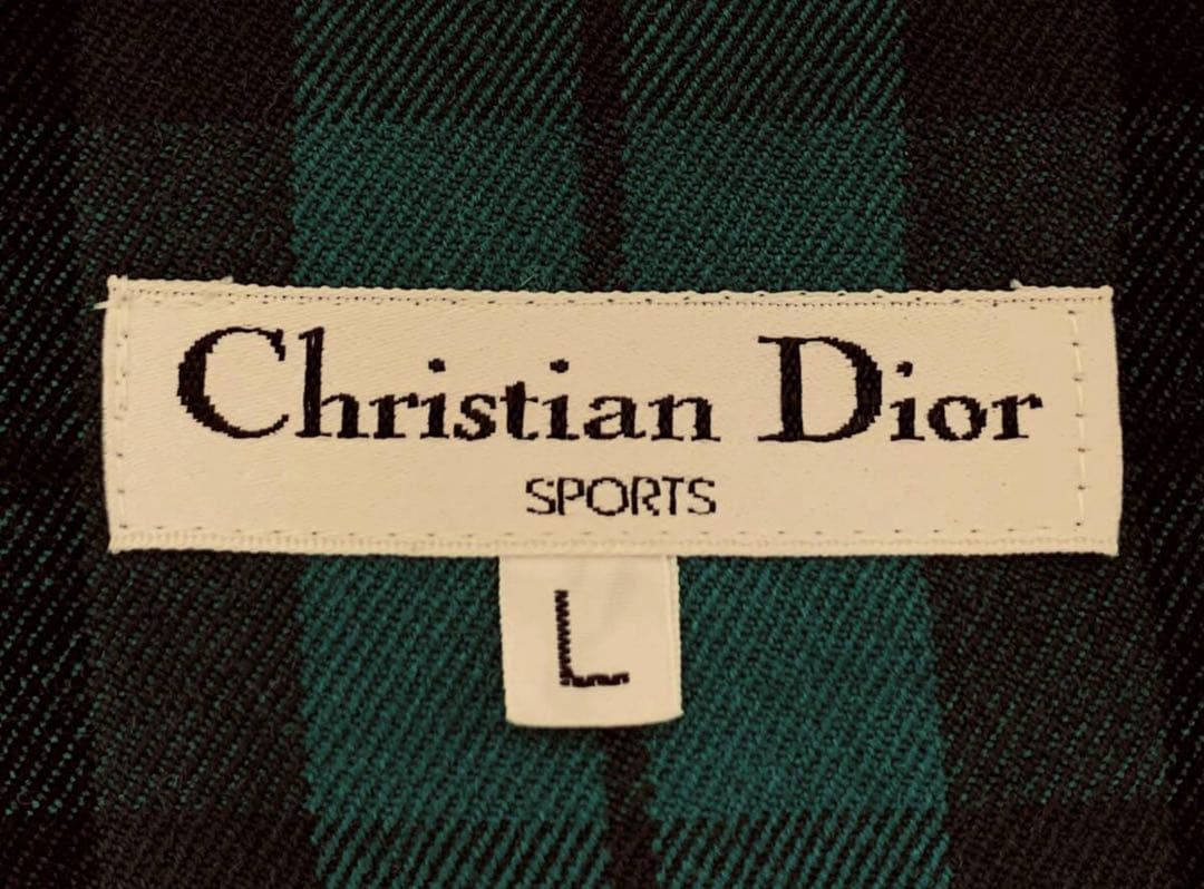 T06/068ChristianDiorクリスチャンディオールチェックジレベスト