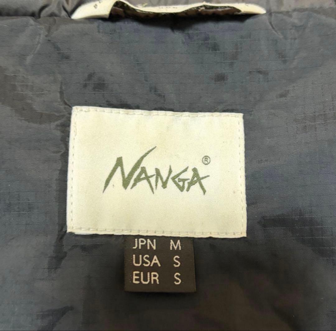 傷ありナンガ　ダウンジャケット オーロラテックス フード 黒 M