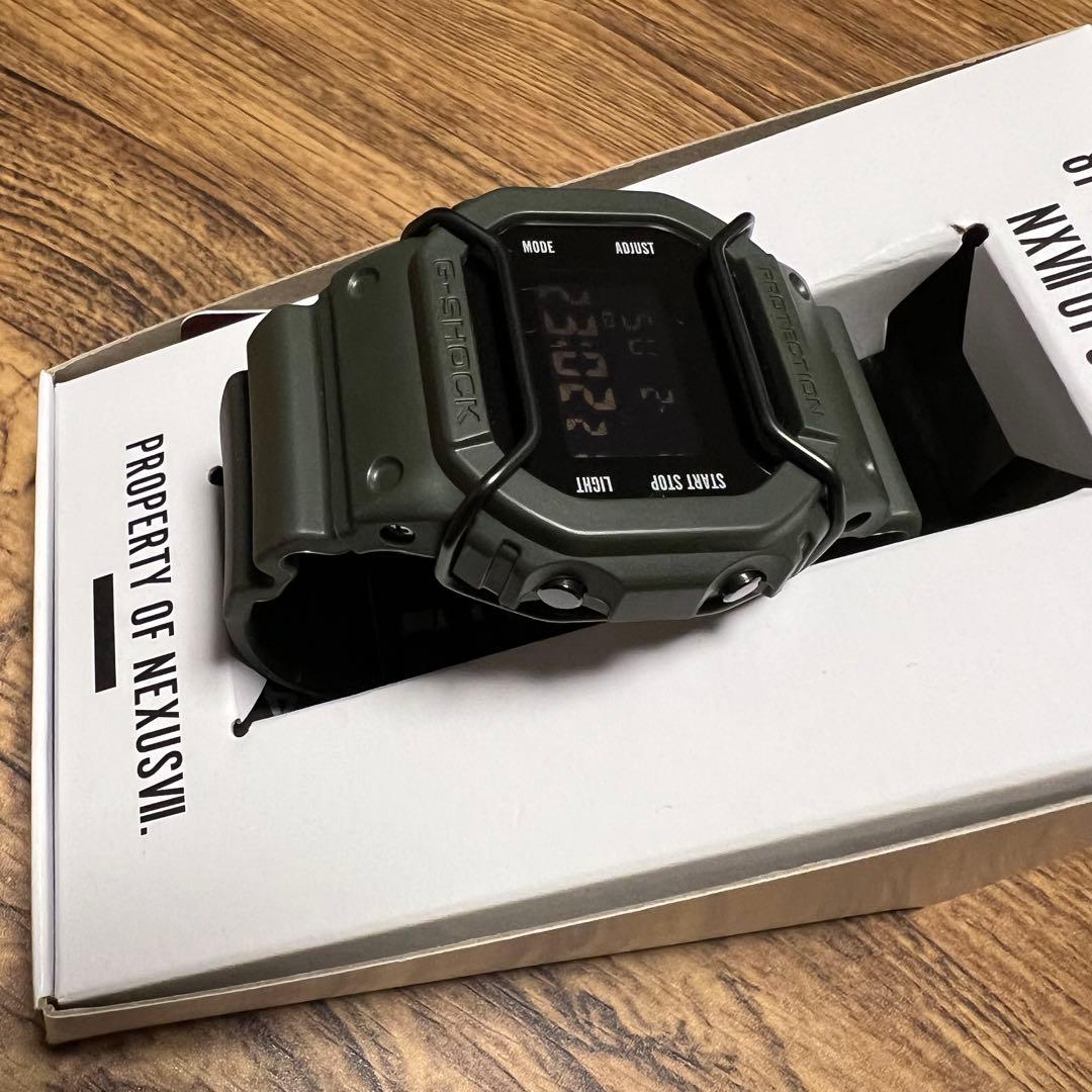 美品CASIO G-SHOCK DW-5600NX7 Nexus7 OLIVE